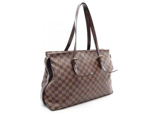 Borsa Tote Chelsea Damier Ebene Louis Vuitton Marrone - vista 3