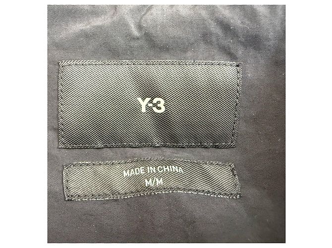 Y3 Blazer Y-3 a Un Bottone Stropicciato in Cotone Nero - vista 4