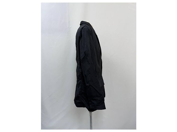 Y3 Blazer Y-3 a Un Bottone Stropicciato in Cotone Nero - vista 6