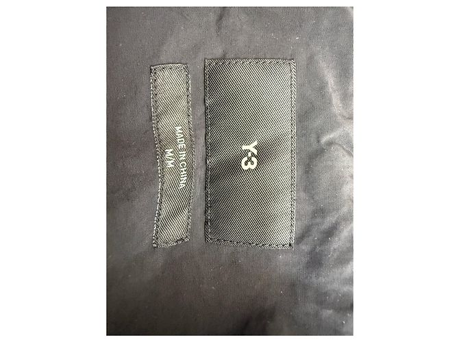Y3 Blazer Y-3 a Un Bottone Stropicciato in Cotone Nero - vista 8