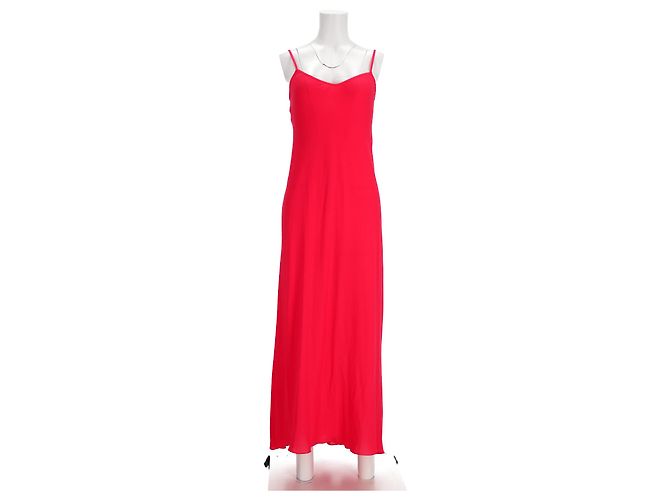 Autre Marque Vestido maxi de poliéster rojo con borde de ganchillo de Philosophy por Lorenzo Serafini Roja - vista 16