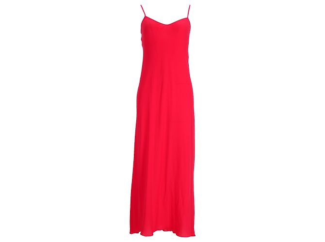 Autre Marque Vestido maxi de poliéster rojo con borde de ganchillo de Philosophy por Lorenzo Serafini Roja - vista 8