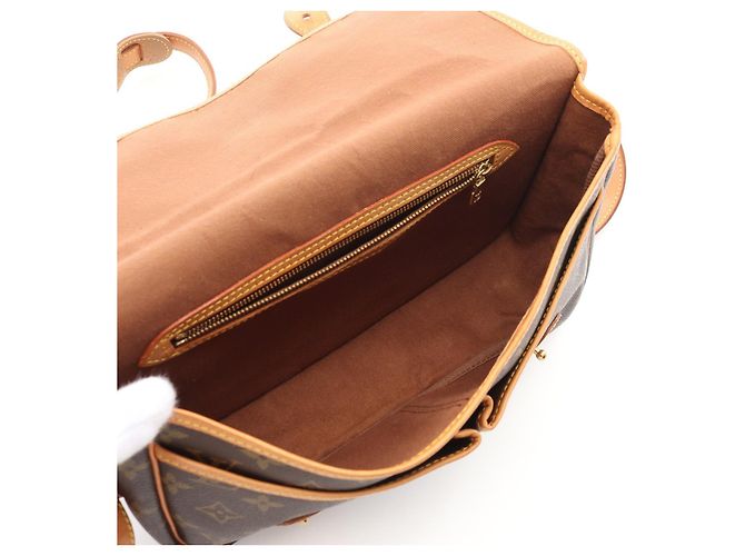 Louis Vuitton Monogram Gibeciere MM Schultertasche Braun - Ansicht 5