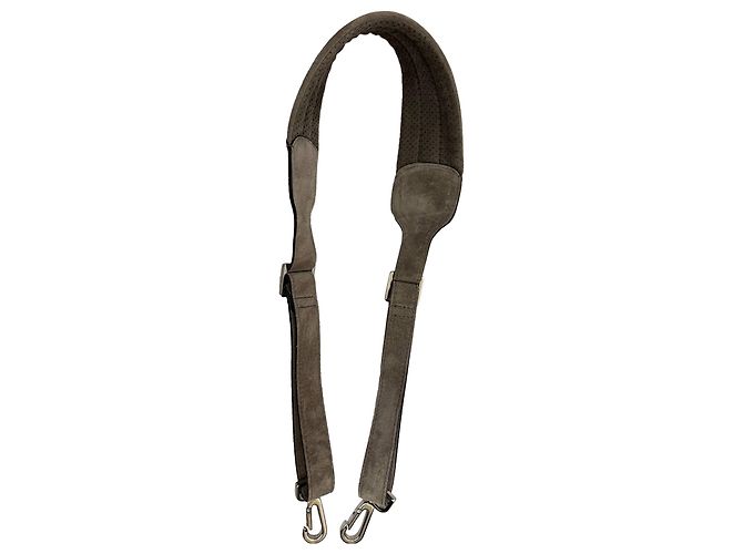 Borsa da weekend Brunello Cucinelli in suede grigio - vista 5