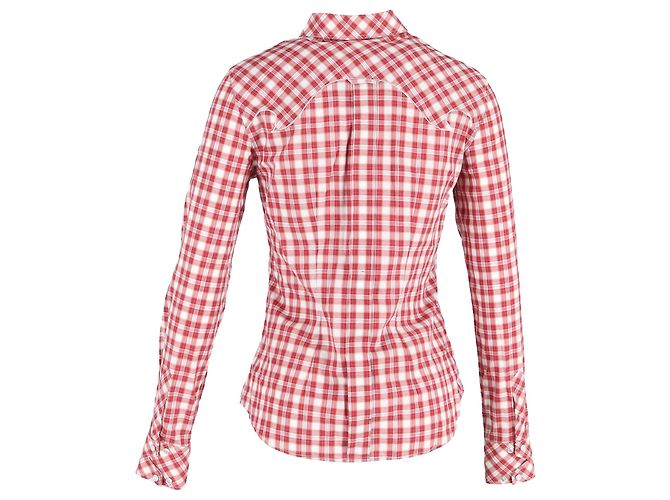 Camicia a quadri Dolce & Gabbana in cotone rosso - vista 3