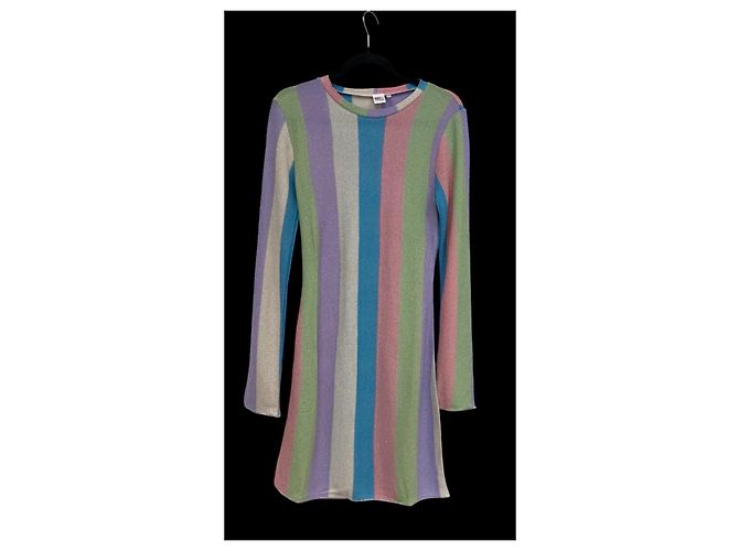 Autre Marque Vestido slip de punto rayado Eydis MC2 Saint Barth Multicolor - vista 2