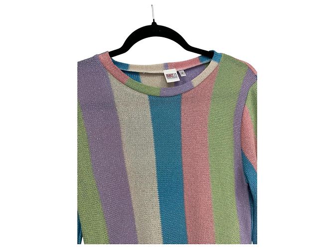 Autre Marque Vestido slip de punto rayado Eydis MC2 Saint Barth Multicolor - vista 4