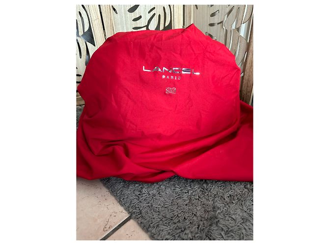 Borsa Lancel modello Adjani grande formato in pelle nera con stampa coccodrillo - vista 3