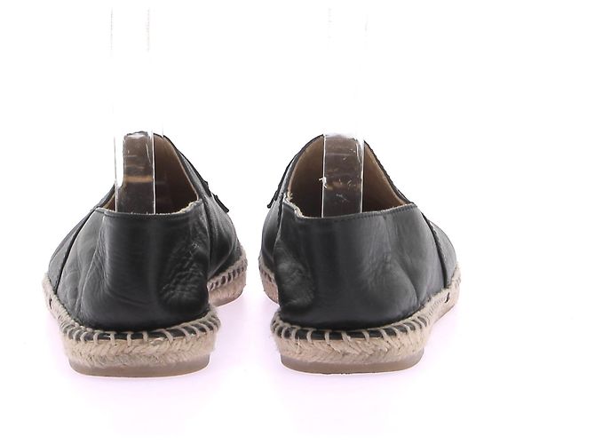 Chanel Espadrillas in pelle nera Nero - vista 5