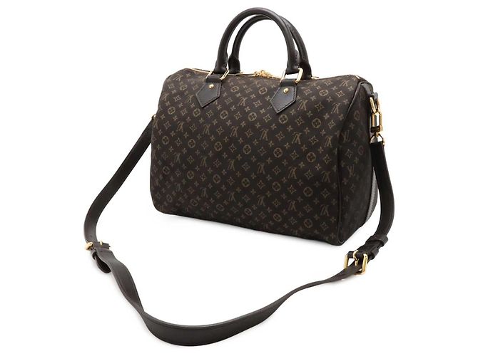 Borsa Louis Vuitton Monogram Idylle Speedy Bandoulière 30 Grigio antracite Monogramma - vista 3