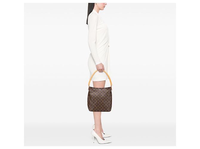 Louis Vuitton Looping GM Monogramma Marrone - vista 11