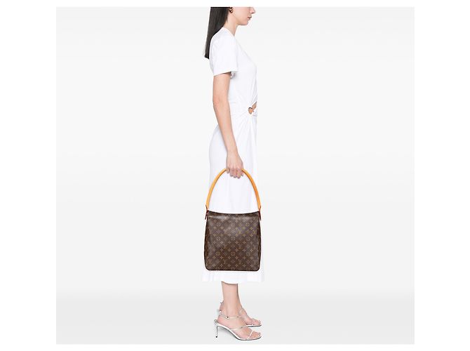 Louis Vuitton Looping GM Monogramma Marrone - vista 12