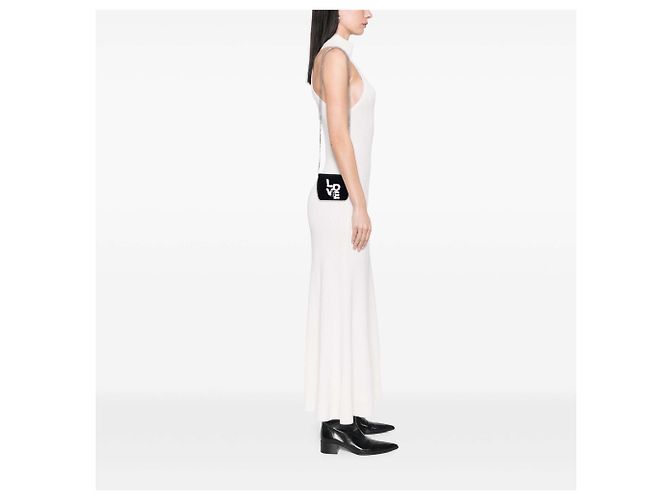 Burberry Nero Mini Terry Cloth Lola Love Crossbody - vista 11