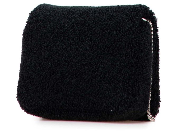 Burberry Nero Mini Terry Cloth Lola Love Crossbody - vista 2
