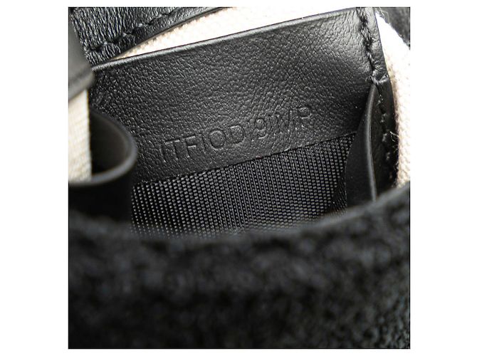 Burberry Nero Mini Terry Cloth Lola Love Crossbody - vista 6