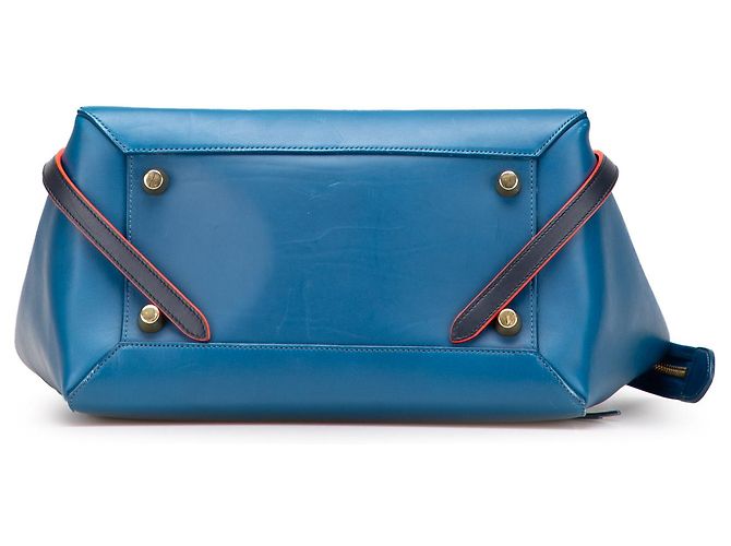 Belt Bag Céline Celine Blue Mini Tricolor Glattes Kalbsleder Gürteltasche Blau - Ansicht 3