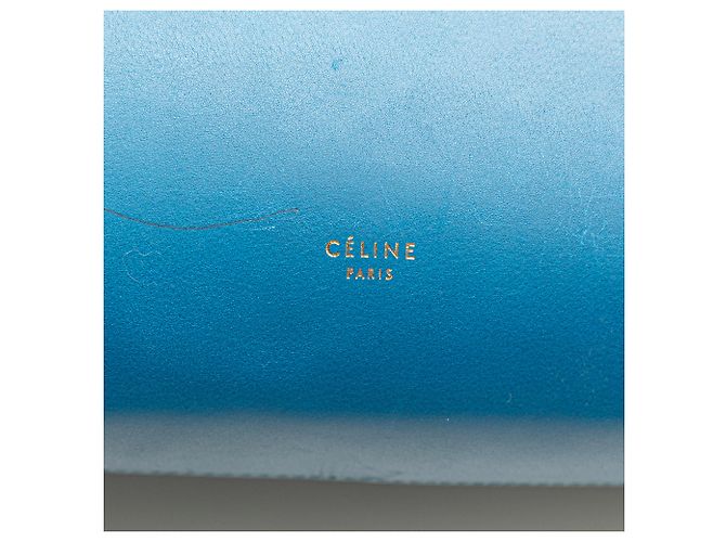 Belt Bag Céline Celine Blue Mini Tricolor Glattes Kalbsleder Gürteltasche Blau - Ansicht 5
