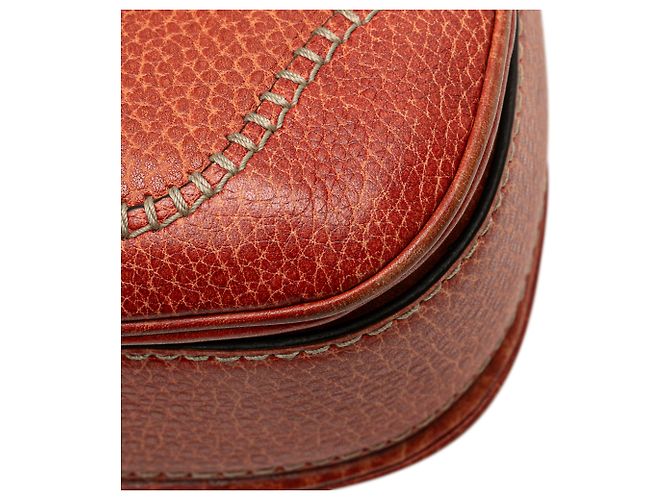 Bolsa de couro vermelho New Bamboo da Gucci - vista 10