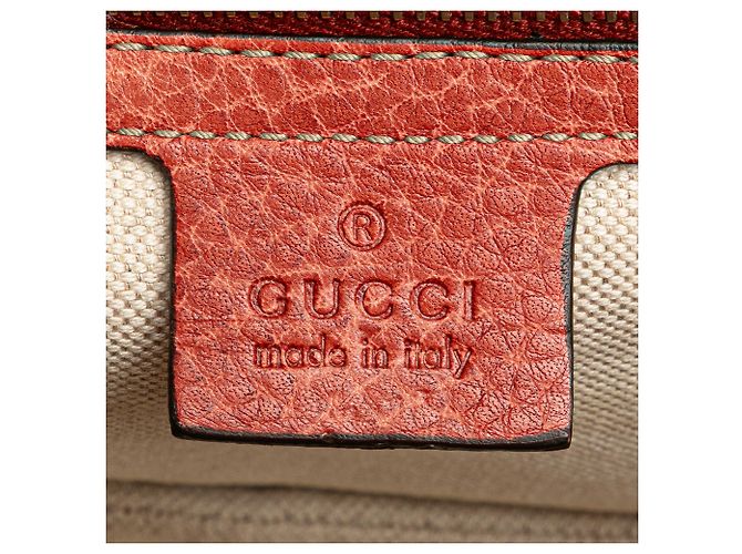 Bolsa de couro vermelho New Bamboo da Gucci - vista 5
