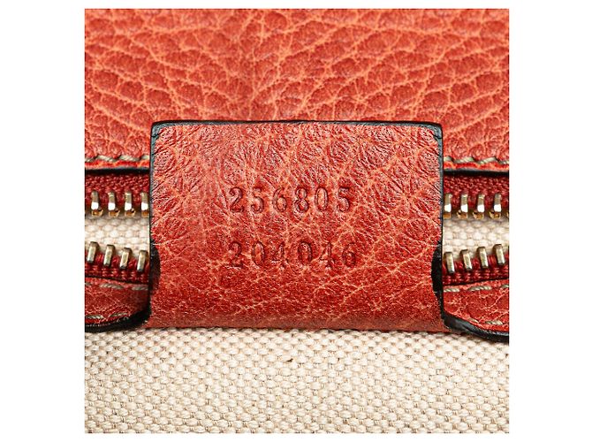 Bolsa de couro vermelho New Bamboo da Gucci - vista 6