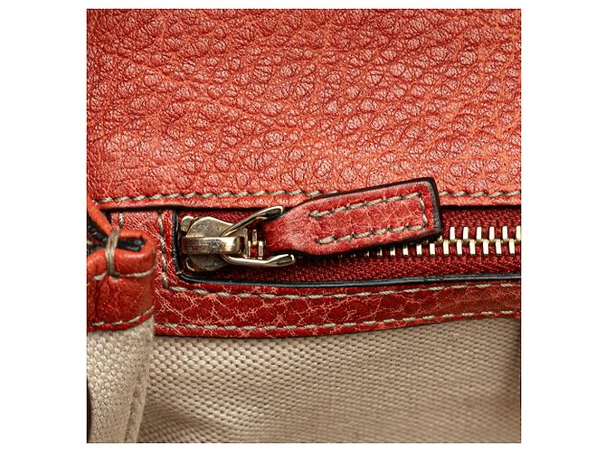 Bolsa de couro vermelho New Bamboo da Gucci - vista 7