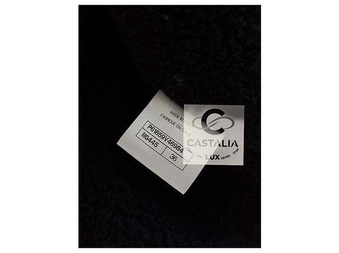Chanel Chaqueta de tweed negro Geometry Eterna París / Egipto 36 FR - vista 17