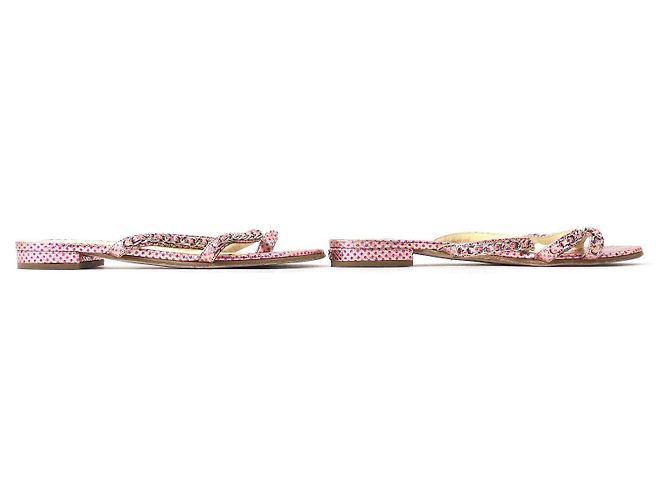 Sandali piatti COCO Chain Chanel Rosa 35.5 - vista 4
