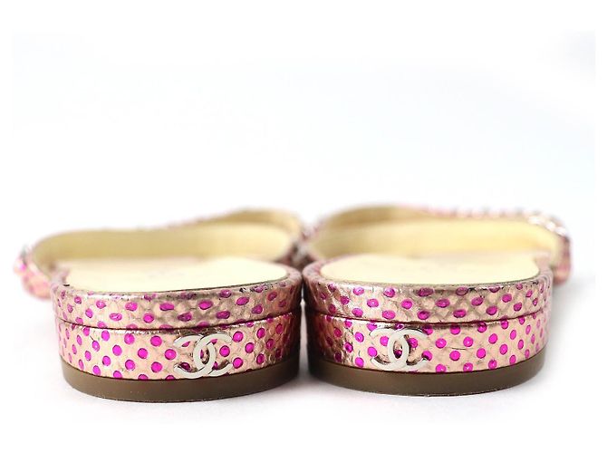 Sandali piatti COCO Chain Chanel Rosa 35.5 - vista 6