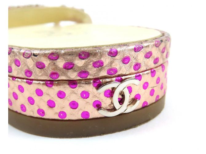 Sandali piatti COCO Chain Chanel Rosa 35.5 - vista 9