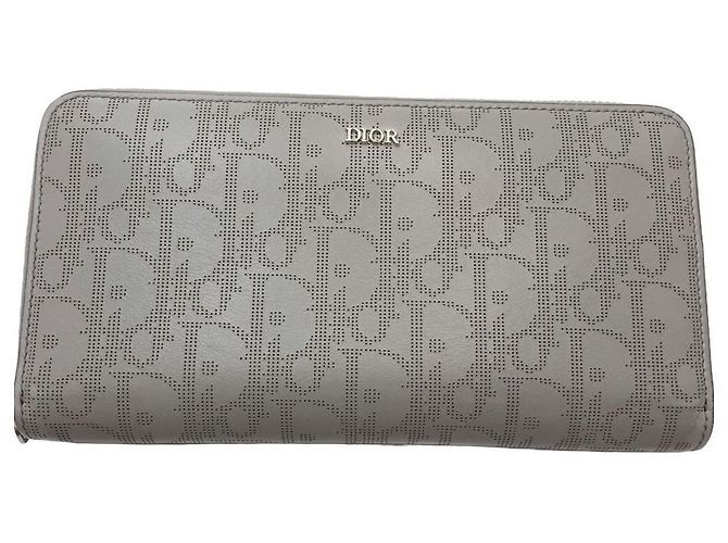 Dior Long Zip Wallet Oblique Grey - view 2