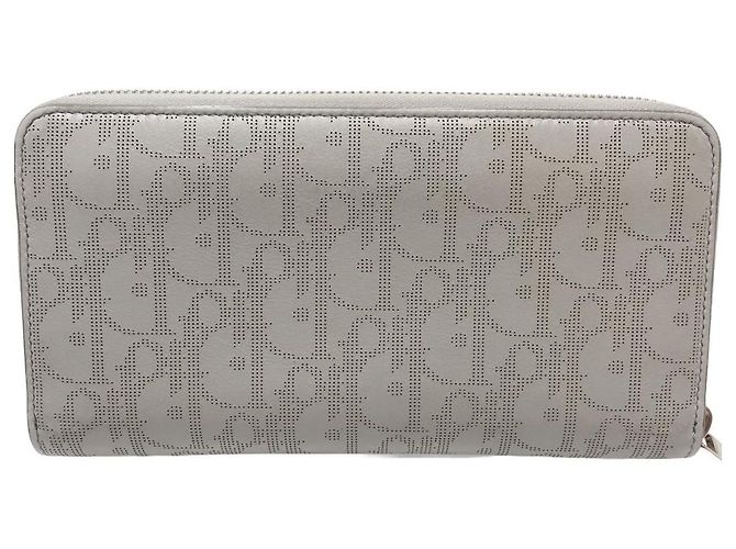 Dior Long Zip Wallet Oblique Grey - view 3