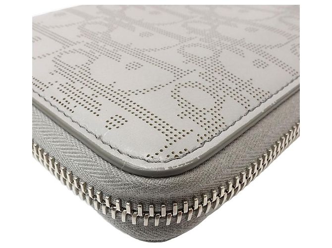 Dior Long Zip Wallet Oblique Grey - view 5