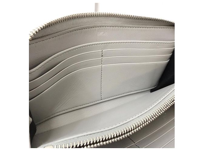 Dior Long Zip Wallet Oblique Grey - view 8