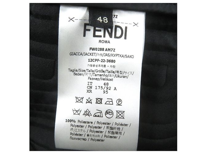 Chaqueta acolchada negra con logo FENDI MARC JACOBS Negro - vista 8