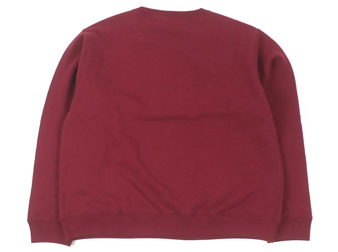 GUCCI Logo-Druck Sweatshirt mit Rundhalsausschnitt L Rot Bordeaux - Ansicht 3