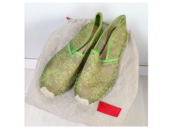 Valentino Garavani Valentino Spitzen-Espadrilles Grün - Ansicht 2