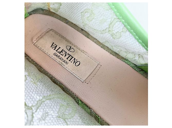 Valentino Garavani Valentino Spitzen-Espadrilles Grün - Ansicht 3