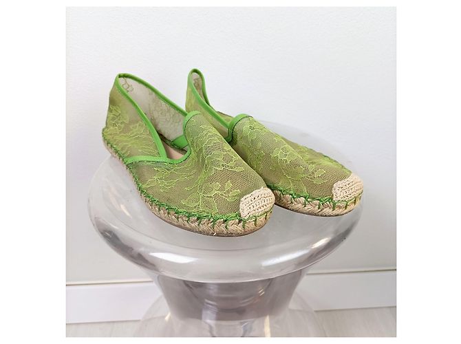 Valentino Garavani Valentino Spitzen-Espadrilles Grün - Ansicht 4