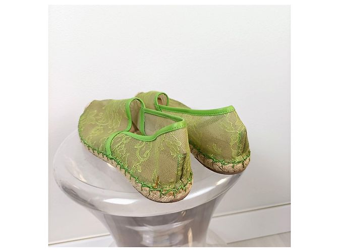 Valentino Garavani Valentino Spitzen-Espadrilles Grün - Ansicht 5