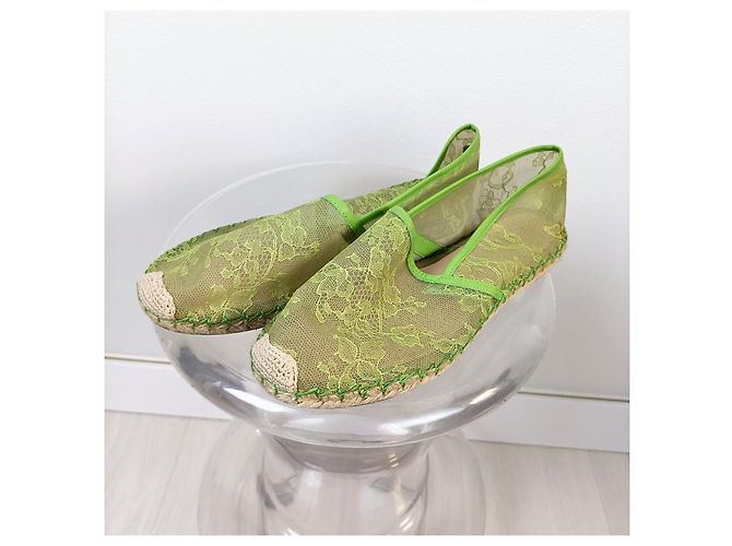 Valentino Garavani Valentino Spitzen-Espadrilles Grün - Ansicht 6
