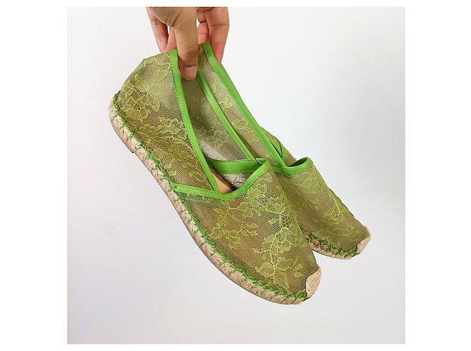 Valentino Garavani Valentino Spitzen-Espadrilles Grün - Ansicht 8