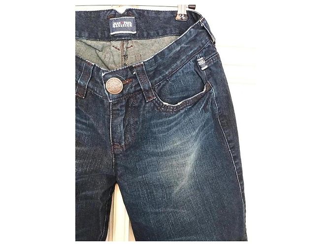 Jean Paul Gaultier Bermuda in denim blu - vista 10