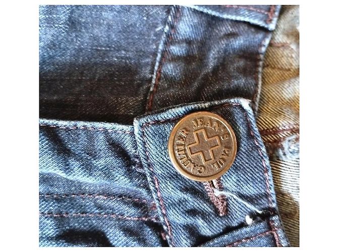 Jean Paul Gaultier Bermuda in denim blu - vista 11