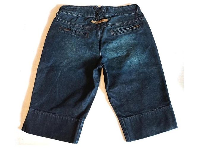 Jean Paul Gaultier Bermuda in denim blu - vista 14