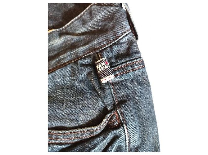 Jean Paul Gaultier Bermuda in denim blu - vista 15