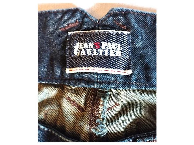 Jean Paul Gaultier Bermuda in denim blu - vista 3