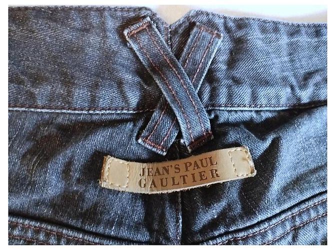 Jean Paul Gaultier Bermuda in denim blu - vista 4