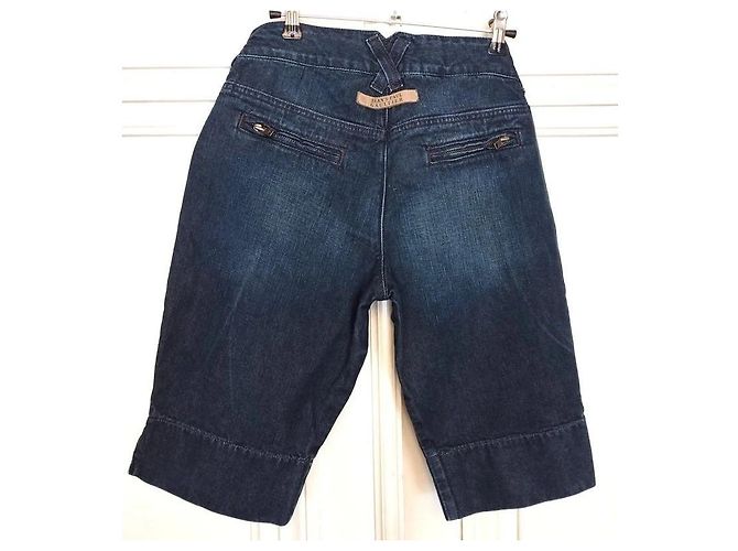 Jean Paul Gaultier Bermuda in denim blu - vista 5