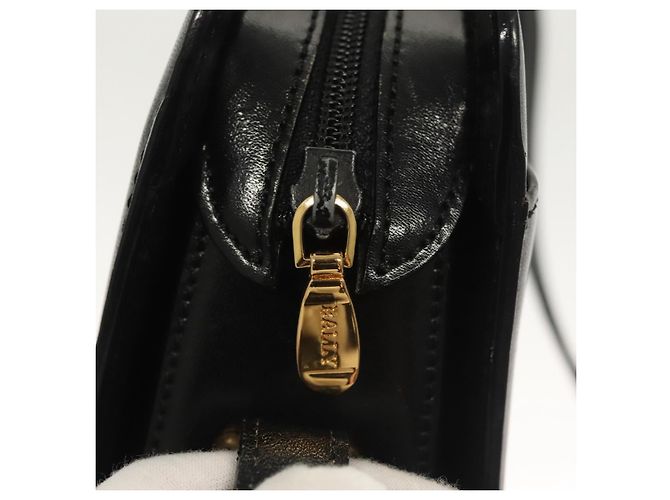 Borsa a Spalla BALLY in Pelle Nera Oro Auth BA2644 Nero D'oro - vista 10