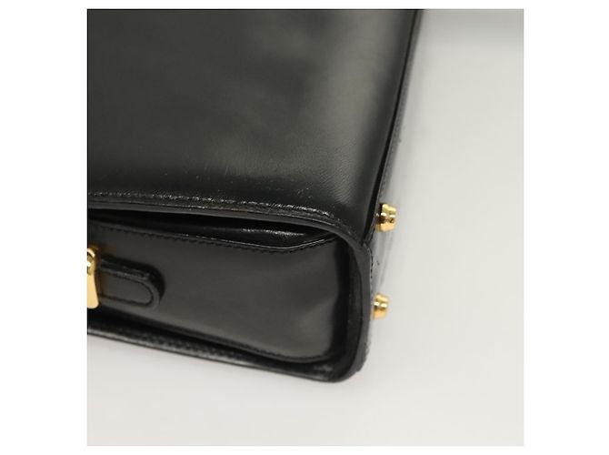 Borsa a Spalla BALLY in Pelle Nera Oro Auth BA2644 Nero D'oro - vista 15